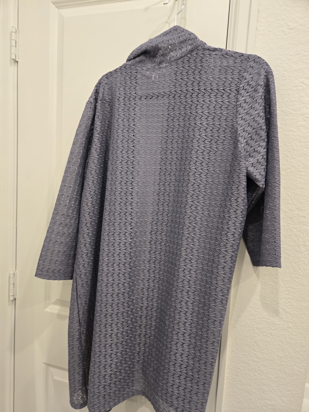 Light Lavender Open-Front Knit Robe Cardigan 2X Pre Owned,excellent Condition. - Picture 9 of 10